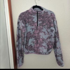 Woman’s Lavender & Periwinkle fleece tiedye hoodie